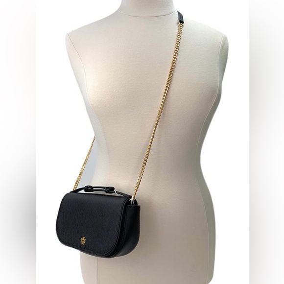 TORY BURCH EMERSON Top Handle Leather Crossbody Bag - Picture 6 of 6